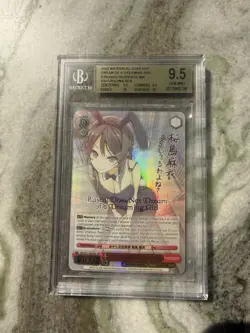 Weiss Schwarz Strange Incidents Mai Sakurajima SBY/W77-E050SEC Foul SEC BGS 9.5 - Image 1