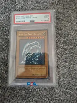 Yu-Gi-Oh! Blue-Eyes White Dragon 2002 SDK-001 PSA 9 - Image 1