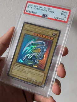 Yu-Gi-Oh! Blue-Eyes White Dragon SDK-001 PSA 9 North American Unlim Misprint - Image 2
