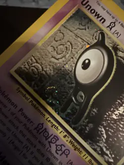 Pokemon! Unown (A) - Neo Discovery - Holo Swirl - 14/75- HP! - Image 4