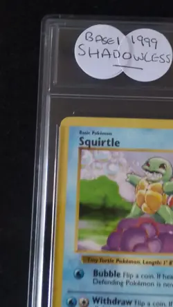 Pokemon TCG Squirtle Card Shadowless Base Set 63/102 WOTC Vintage Pokemon - Image 2