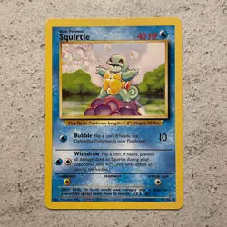 Squirtle 63/102 Pokemon Card TCG Base Set Unlimited LP - Image 2