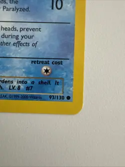 Pokemon TCG Squirtle Base Set 63/102 Regular Unlimited Common HP - Image 3