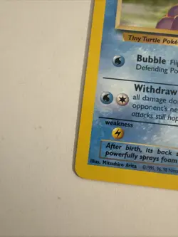 Pokemon TCG Squirtle Base Set 63/102 Regular Unlimited Common HP - Image 4