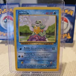 Pokemon TCG Squirtle Base Set Card 63/102 Regular WOTC 1999 Vintage - Image 1
