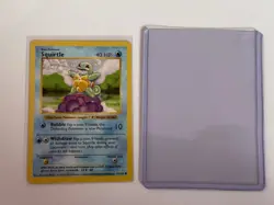 Squirtle SHADOWLESS 63/102 Base Set 1999 Regular Pokemon 40HP TCG - Image 3
