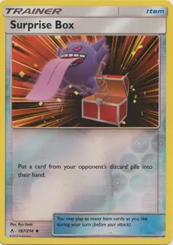 Surprise Box 187/214 Reverse Holo Unbroken Bonds Pokemon Card NM - Image 1