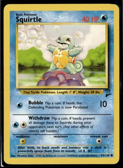 Pokemon TCG | Base Set 2 | Squirtle | 63/102 | LP - Image 1