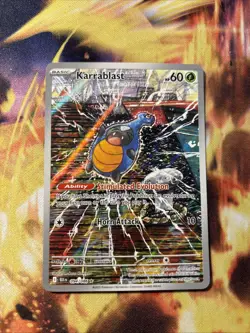 Pokemon TCG Karrablast Holo Black Bolt 094/086 Sv: Black Bolt Illustration Rare - Image 1