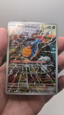 Pokemon TCG #094/086 Karrablast Illustration Rare Holo Sv: Black Bolt English NM - Image 3