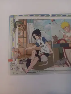 Naruto Uzumaki & Sasuke Uchiha Naruto Kayou PU-005 & PU-006 English Cards NM - Image 2