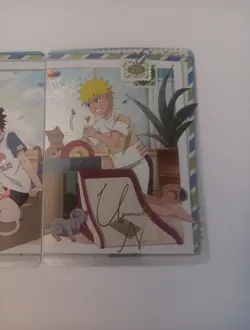 Naruto Uzumaki & Sasuke Uchiha Naruto Kayou PU-005 & PU-006 English Cards NM - Image 3