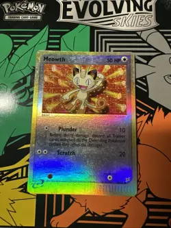 Meowth 42/95 Team Magma vs Team Aqua Reverse Holo Vintage Pokemon Card TCG - Image 1
