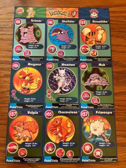 1999 BURGER KING ~ POKEMON CARDS UNCUT SHEETS COMPLETE FULL 20 PAGE SET - NM / M - Image 1