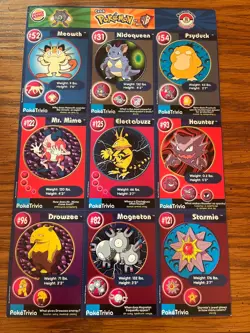 1999 BURGER KING ~ POKEMON CARDS UNCUT SHEETS COMPLETE FULL 20 PAGE SET - NM / M - Image 2