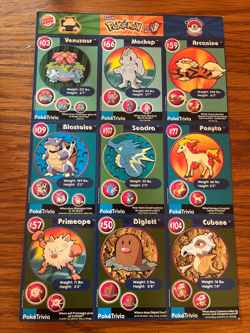 1999 BURGER KING ~ POKEMON CARDS UNCUT SHEETS COMPLETE FULL 20 PAGE SET - NM / M - Image 3