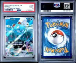 Marill 204/193 Paldea Evolved Illustration Rare Pokemon Card PSA 9 MINT - Image 3