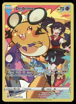 Pokemon Cards Dedenne TG07/TG30 Brilliant Stars Trainer Gallery Holo NM - Image 1