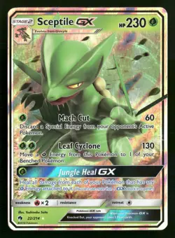 Sceptile GX - 22/214 - Ultra Rare - Lost Thunder - Pokemon Card - LP - Image 1