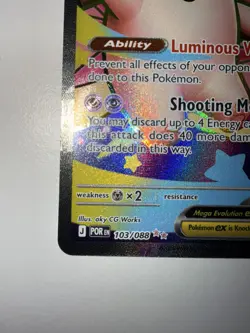 2026 Pokemon Card TCG ME03: Perfect Order Mega Clefable EX IR 103/88 NM - Image 5