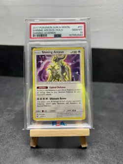 2017 Pokemon Sun & Moon Shining Legends Shining Arceus Holo Card #57 PSA 10 - Image 1