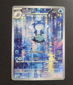 Pokemon TCG Poliwhirl Full Art 176/165 151 Card NM Condition Scarlet & Violet - Image 1