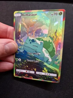 Bulbasaur Full Art Rainbow Holo Forest Rest Custom Promo Art Card - Image 4