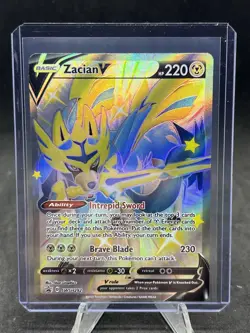 Zacian V (Shiny) SWSH292 SWSH: Sword & Shield Black Star Promo Cards Holo - Image 1