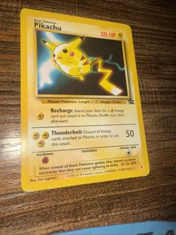 Pokemon TCG Pikachu First Movie Black Star Promo WOTC Card # 4 Gold Stamp MP - Image 2