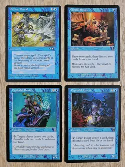 MTG - (x15) Blue, "Draw a Card" cards. Various sets & conditions. - Image 5