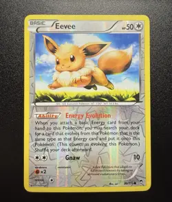 Pokemon TCG Eevee 80/111 XY-Furious Fists Reverse Holo Card - Image 3