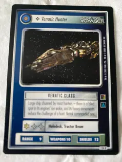Star Trek CCG 1E THE BORG VENATIC HUNTER Rare Card NEVER PLAYED - Image 1