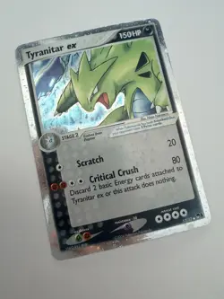 Pokemon TCG Tyranitar EX Pop Series 1 Holo Ultra Rare Card #17/17 - Image 1