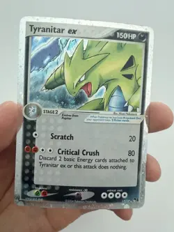 Pokemon TCG Tyranitar EX Pop Series 1 Holo Ultra Rare Card #17/17 - Image 3