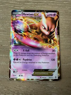 Pokemon Card Mewtwo EX Holo XY Promos #XY107 NM - Image 1