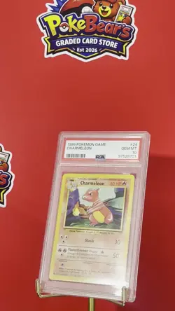 Pokemon Cards - PSA 10 GEM MINT 1999 Charmeleon Base Set (Unlimited) 24/102 - Image 2