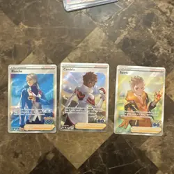 Blanche, Candela, & Spark SWSH Full Art Black Star Promo Holo NM Pokemon Cards - Image 1