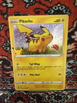 Pokemon Pikachu SWSH039 General Mills Cereal Promo Holo Rare Card MCAP NM - Image 1