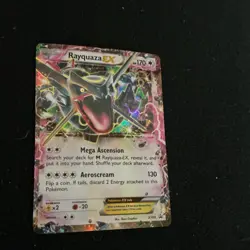 Pokemon Rayquaza EX Holo Promo XY69 XY Shiny Dragon 170 HP Trading Card - Image 1