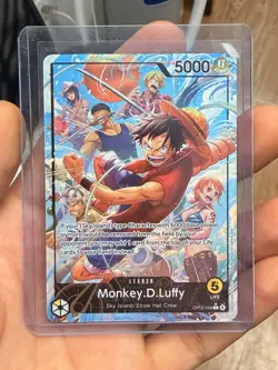 Bandai Monkey.D.Luffy Leader Card OP15-098 One Piece CCG 5000 Power 5 Life - Image 1