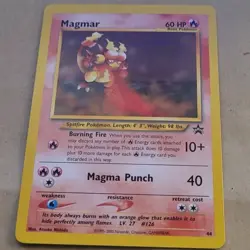 VINTAGE POKEMON BLACK STAR PROMO CARD - #44 MAGMAR (WOTC) NM - Image 1