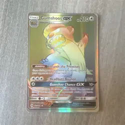 Pokemon Gumshoos GX Secret Rare Full Art Holo SM Base Set 157/149 Card - Image 1
