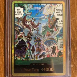 ONE PIECE TCG CARD - Egghead OP14-EB04 Gold Don!! Azure Sea's Seven ENGLISH - Image 1