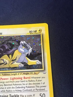 Raikou 13/64 Neo Revelation Holo wotc Pokemon card played - Image 2
