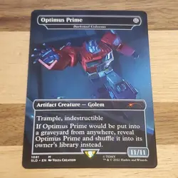 1x Optimus Prime - Darksteel Colossus, Secret Lair, Non-Foil, LP Bend MTG - Image 1