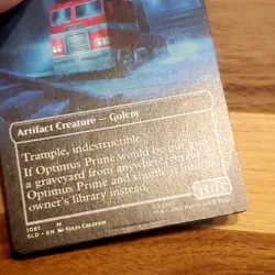 1x Optimus Prime - Darksteel Colossus, Secret Lair, Non-Foil, LP Bend MTG - Image 5