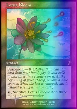 MTG Magic the Gathering Lotus Bloom (411/429) Time Spiral Remastered NM FOIL - Image 1