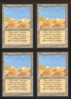4x Desert Common Land Ex/NM- Arabian Nights Playset Magic the Gathering MTG - Image 1