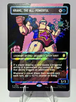Krang, the All-Powerful (Surge Foil) - Borderless | Pixel - MTG Commander: TMNT - Image 1
