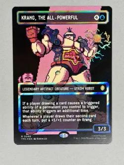Krang, the All-Powerful (Surge Foil) - Borderless | Pixel - MTG Commander: TMNT - Image 3